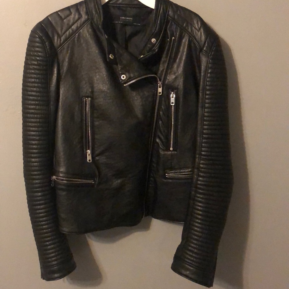 Zara leather jacket